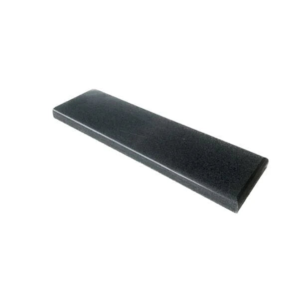 Castle Charcoal Black Granite Coping Stone End Piece - 175mm x 600mm