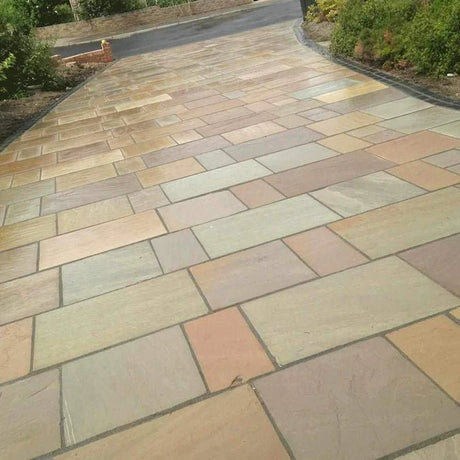 Dandy's Autumn Brown Sandstone Natural Stone Paving - 15.25m2 Pack - Trusted Building Supplies