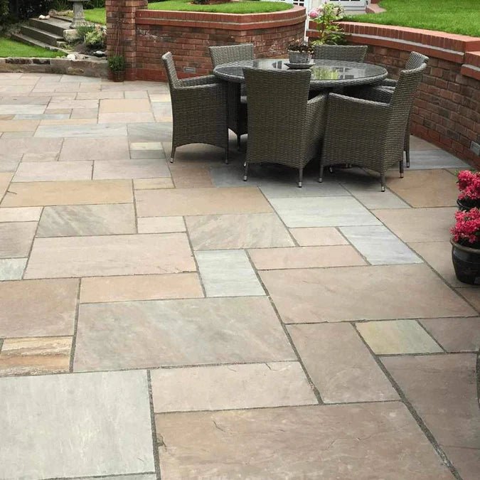 Dandy's Autumn Brown Sandstone Natural Stone Paving - 15.25m2 Pack - Trusted Building Supplies