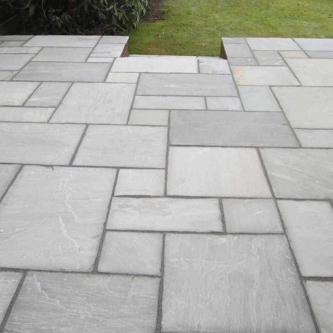 Dandy's Grey Sandstone Natural Stone Paving - 15.25m2 Pack - Trusted Building Supplies