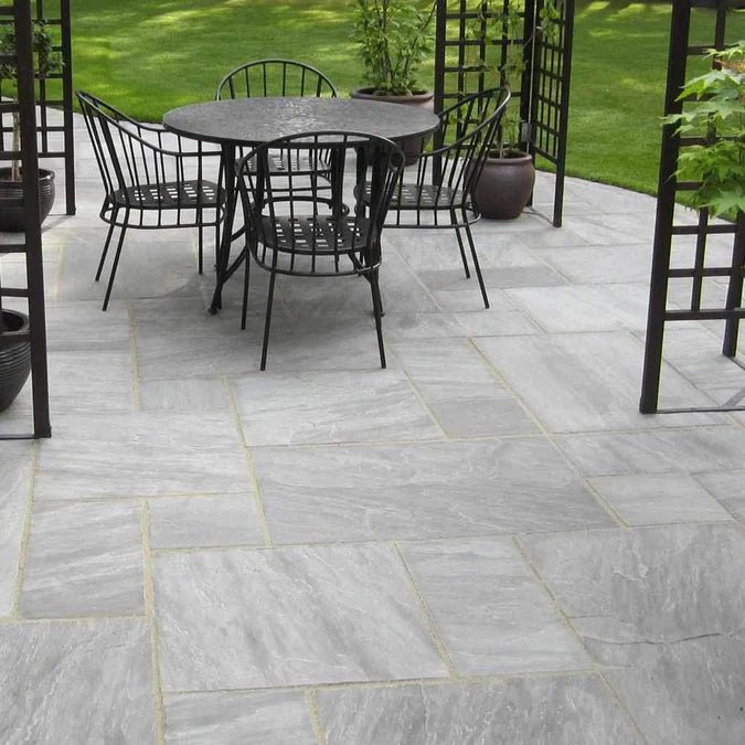 Dandy's Grey Sandstone Natural Stone Paving - 15.25m2 Pack - Trusted Building Supplies