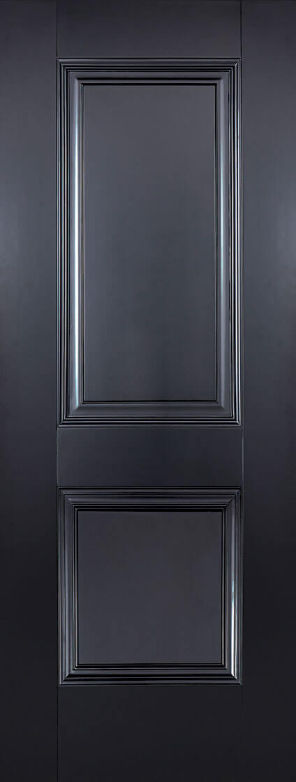 LPD Arnhem 2 Panel Primed Black Internal Door - Trusted Building Supplies