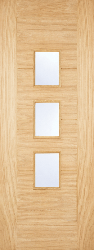 LPD Arta Unfinished Oak Glazed External Front Front Door - Trusted Building Supplies