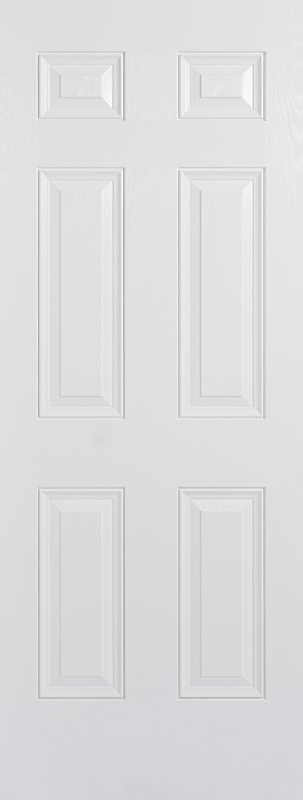 LPD Colonial 6P Fully Finished White Composite External Front Door - Trusted Building Supplies