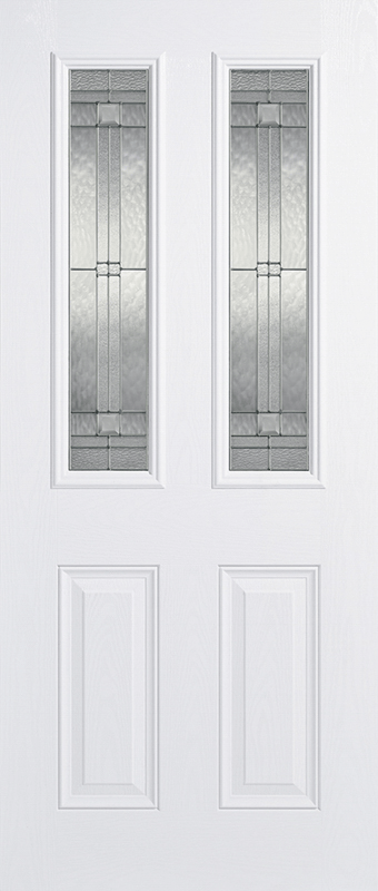 LPD Malton 1L Fully Finished White Composite Glazed External Front Door - Trusted Building Supplies