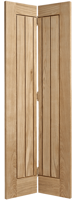 LPD Mexicano Unfinished Oak Internal Bi - Fold Door - Trusted Building Supplies