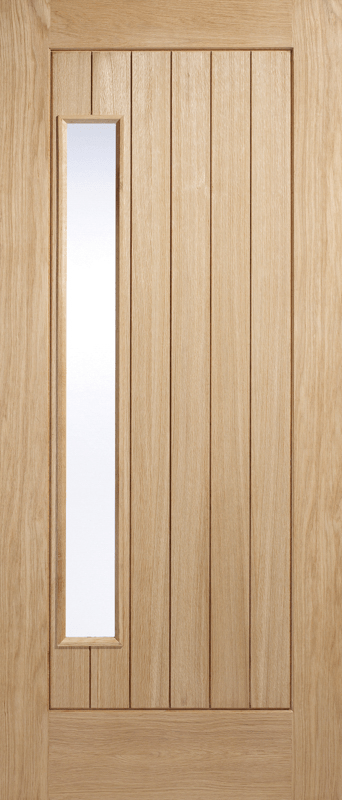 LPD Newbury 1L Unfinished Oak External Front Door - Trusted Building Supplies