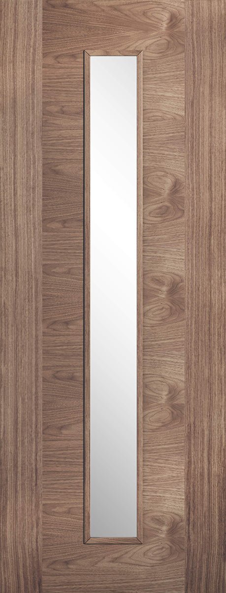 LPD Sofia Fully Finished Walnut Glazed Internal Door - Trusted Building Supplies