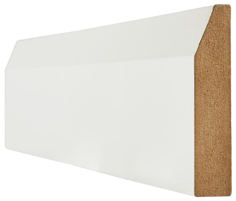 LPD White Primed Chamfered Skirting - 12m Pack - Trusted Building Supplies