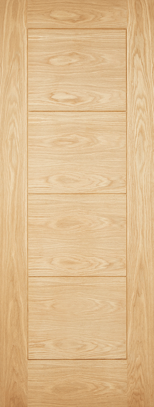 LPD Modica Unfinished Oak External Front Door - Trusted Building Supplies