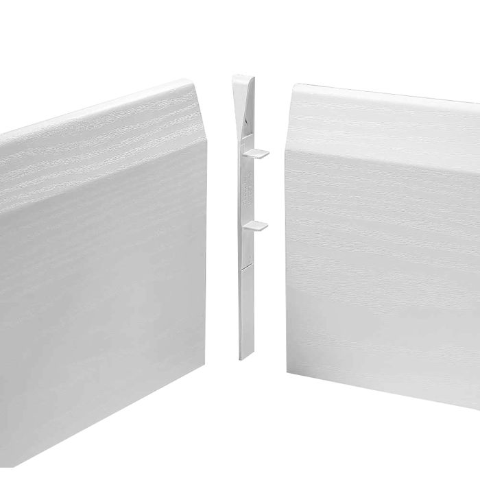 Roomline uPVC Chamfered Skirting Board Internal Corners - Pack of 4 - Trusted Building Supplies