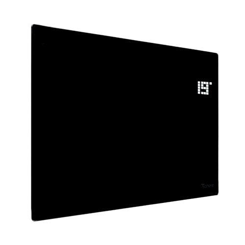 ThermoSphere Flat Glass Panel Heater 1500W - Black - Trusted Building Supplies