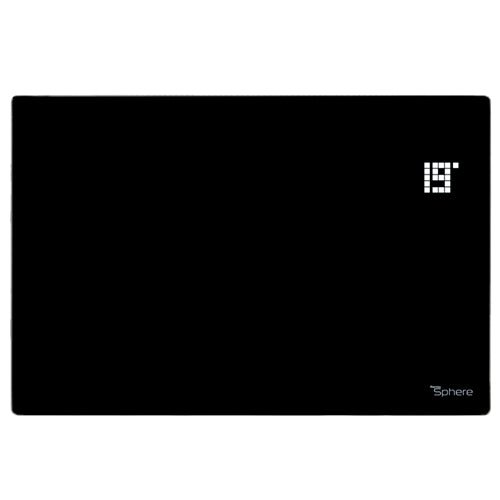 ThermoSphere Flat Glass Panel Heater 2000W - Black - Trusted Building Supplies