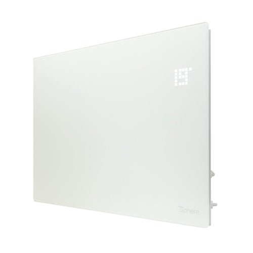 ThermoSphere Flat Glass Panel Heater 2000W - White - Trusted Building Supplies