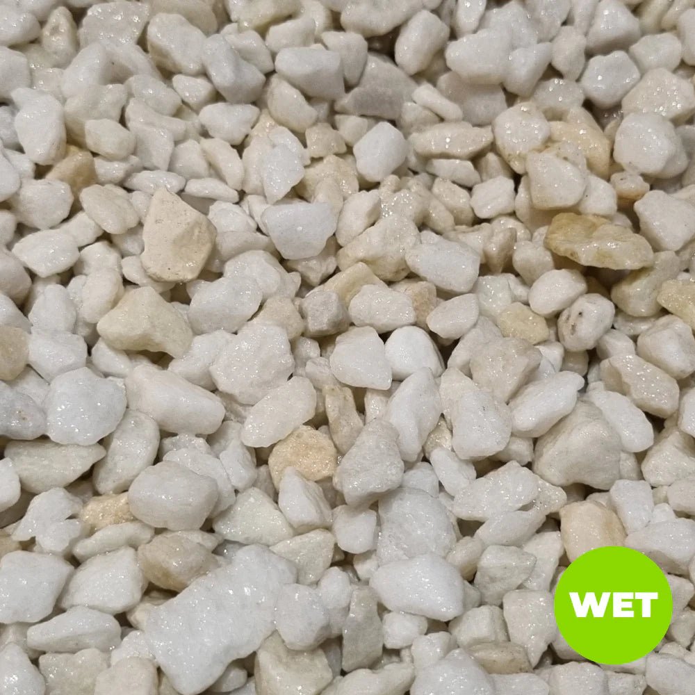 Dandy's Polar White Marble 18mm Chippings - Trusted Building Supplies