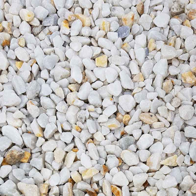 Dandy's Polar White Marble 18mm Chippings - Trusted Building Supplies