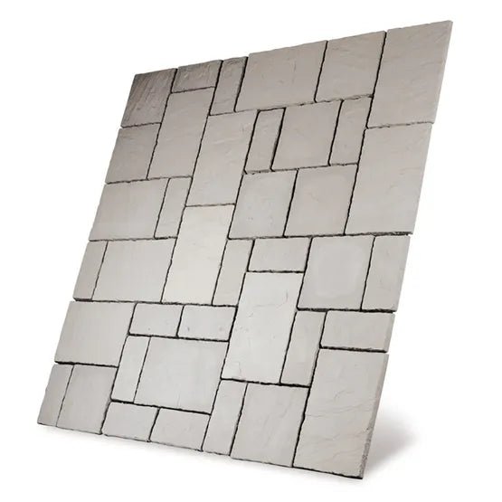 Bowland Stone Cathedral Weathered Moss Patio Paving Kit - Trusted Building Supplies