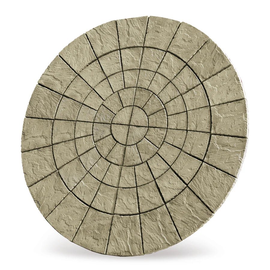 Bowland Stone Cathedral Weathered York Circle Patio Kit - Trusted Building Supplies