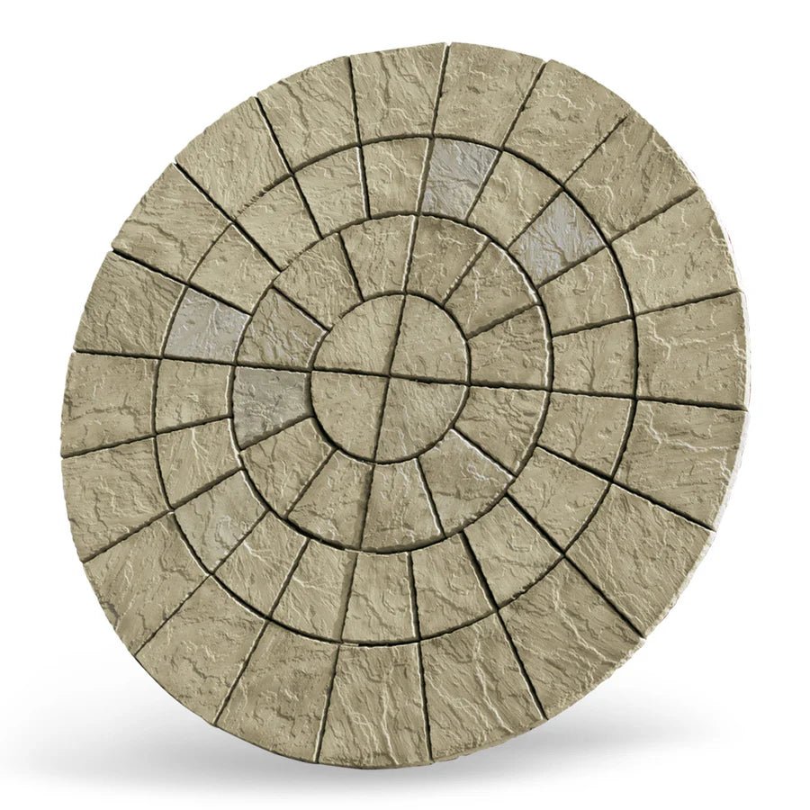 Bowland Stone Cathedral Weathered York Circle Patio Kit - Trusted Building Supplies