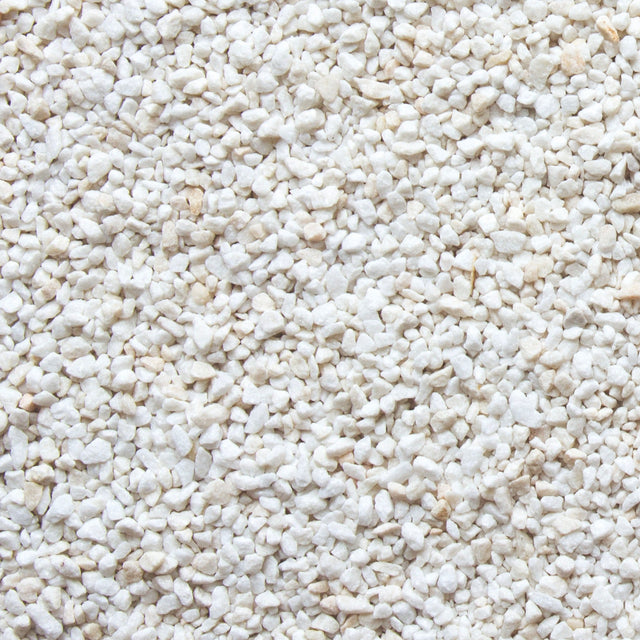 Bowland Stone Decorative 8 - 11mm White Marble Chippings Bulk Bag - Trusted Building Supplies