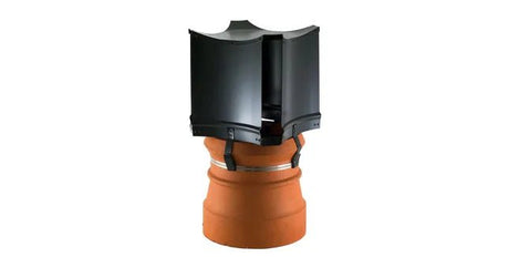 Brewer Aerodyne Anti - Downdraught Solid Fuel Chimney Cowl with Strap Fixing - Trusted Building Supplies
