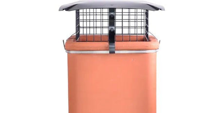 Brewer Square Solid Fuel Chimney Birdguard with Rain Cap - Trusted Building Supplies