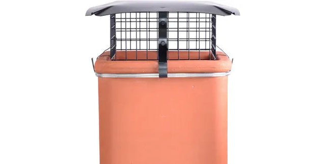 Brewer Square Solid Fuel Chimney Birdguard with Rain Cap - Trusted Building Supplies