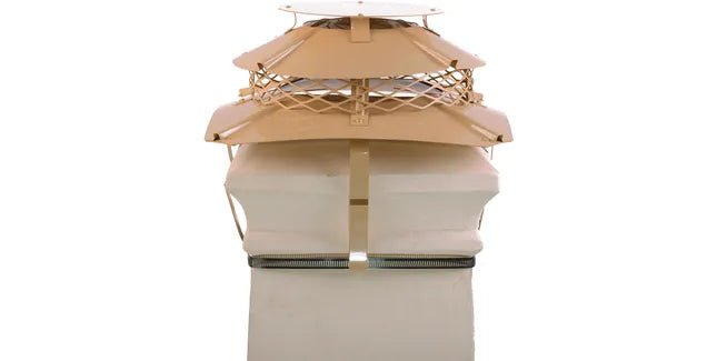 Brewer Ultimate Flue Outlet Square Multi - Fuel Chimney Cowl - Trusted Building Supplies