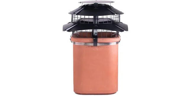 Brewer Ultimate Flue Outlet Square Solid Fuel Chimney Cowl - Trusted Building Supplies