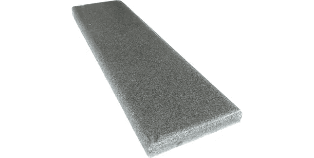 Castle Silver Grey Granite Coping Stone End Piece - 175mm x 600mm - Trusted Building Supplies