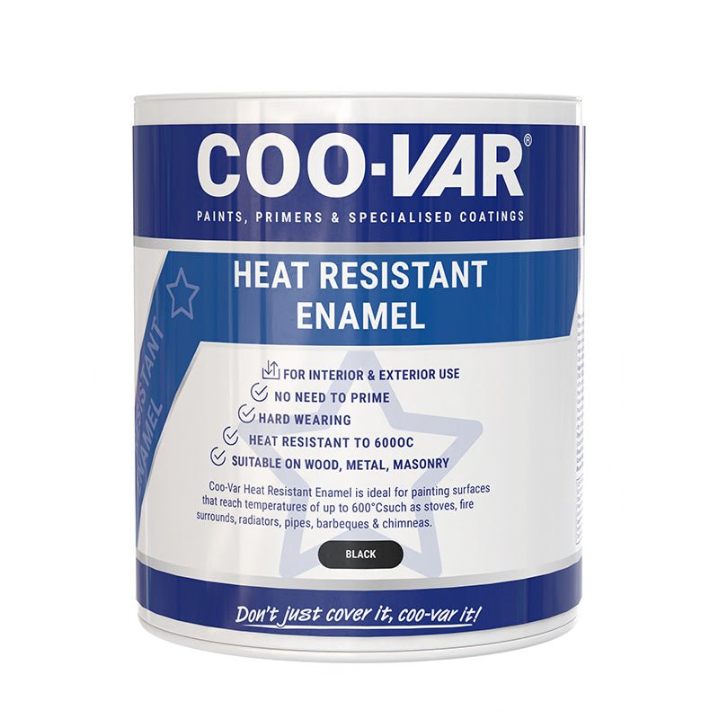 Coo - Var Heat Resistant Black Enamel Paint - Trusted Building Supplies