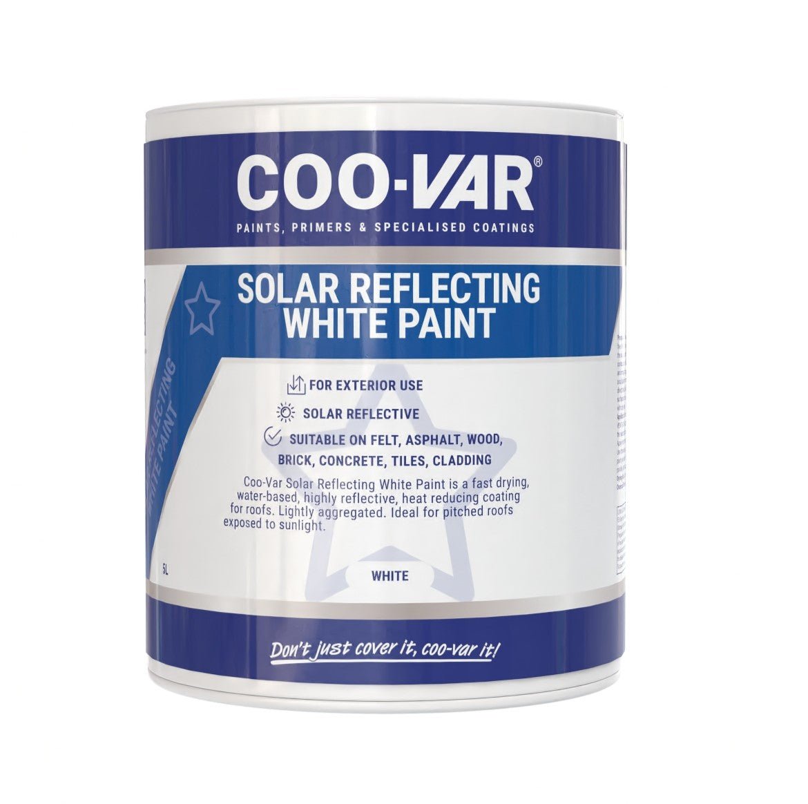 Coo - Var Solar Reflecting White Paint - Trusted Building Supplies