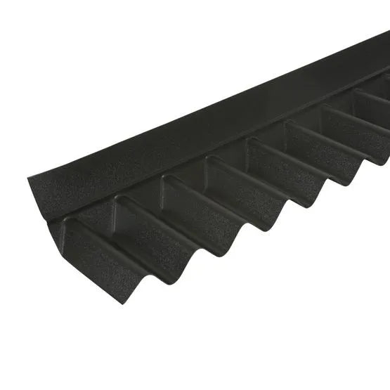 Coroline & Onduline Black Apron Wall Flashing - 930mm - Trusted Building Supplies