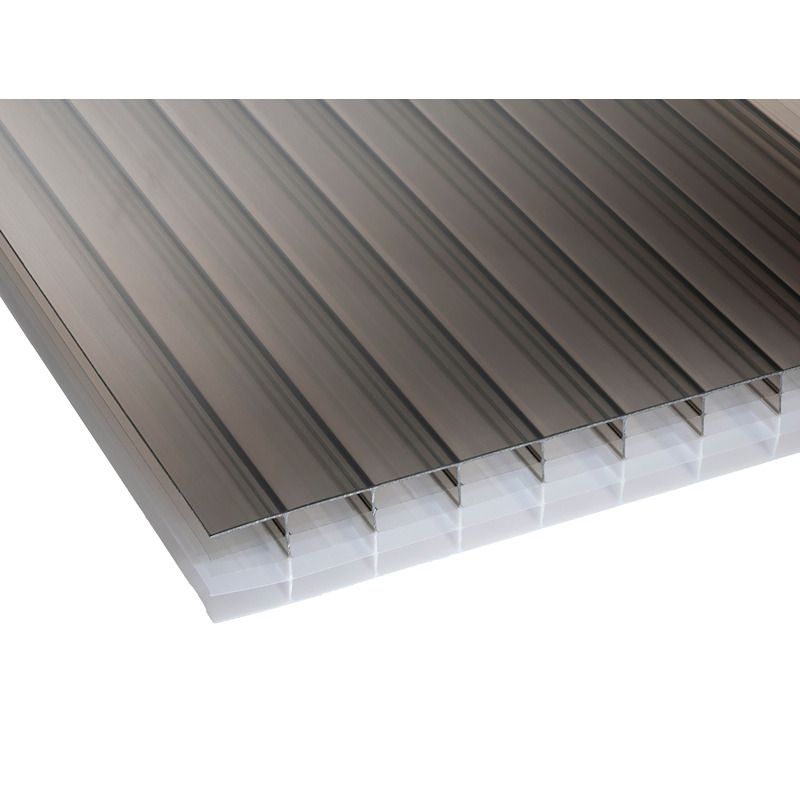 Corotherm 25mm Bronze Opal Multiwall Polycarbonate Roofing Sheet - Trusted Building Supplies