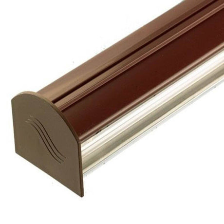 Corotherm Brown Glazing Bar Cap & Base with End Cap - Trusted Building Supplies