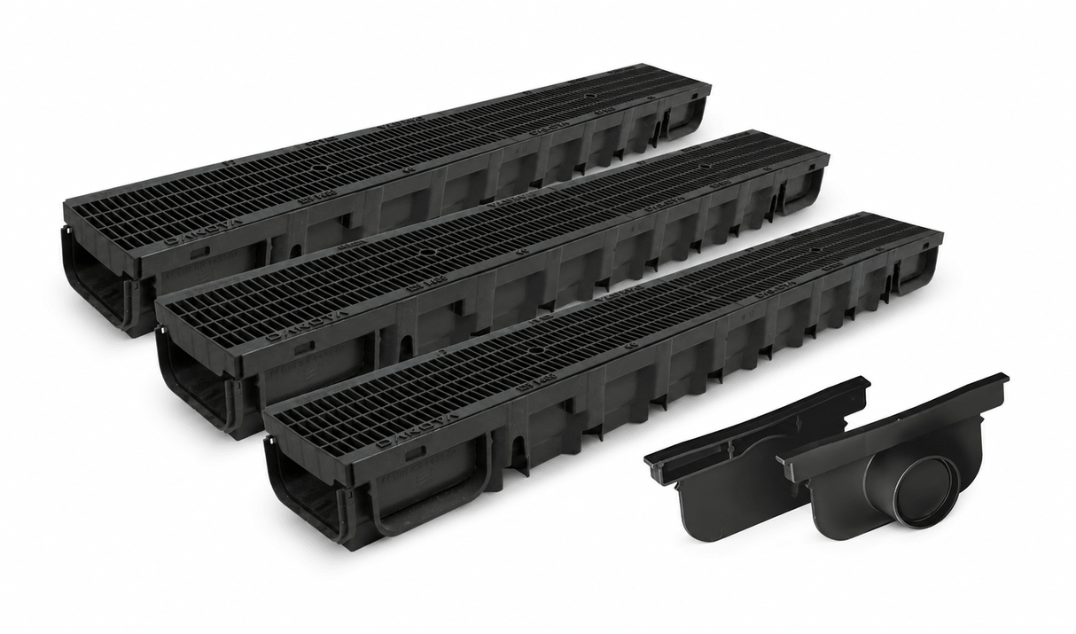 DekDrain B125 Driveway Channel Drain Pack - 3m Pack - Trusted Building Supplies