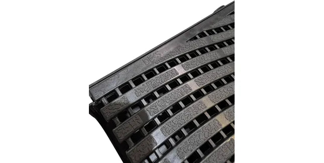 DekDrain Vela A15 Channel Drain Linear Bar Wave Heel Grate - 1000mm - Trusted Building Supplies