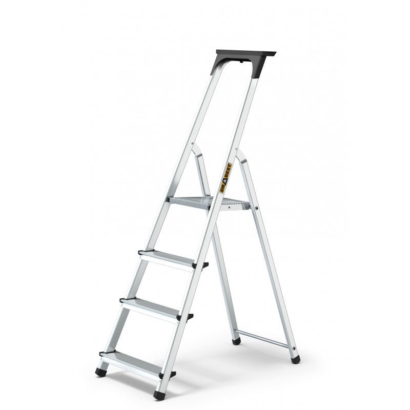 Drabest Aluminium Household Ladder 125kg With Tool Shelf - Trusted Building Supplies