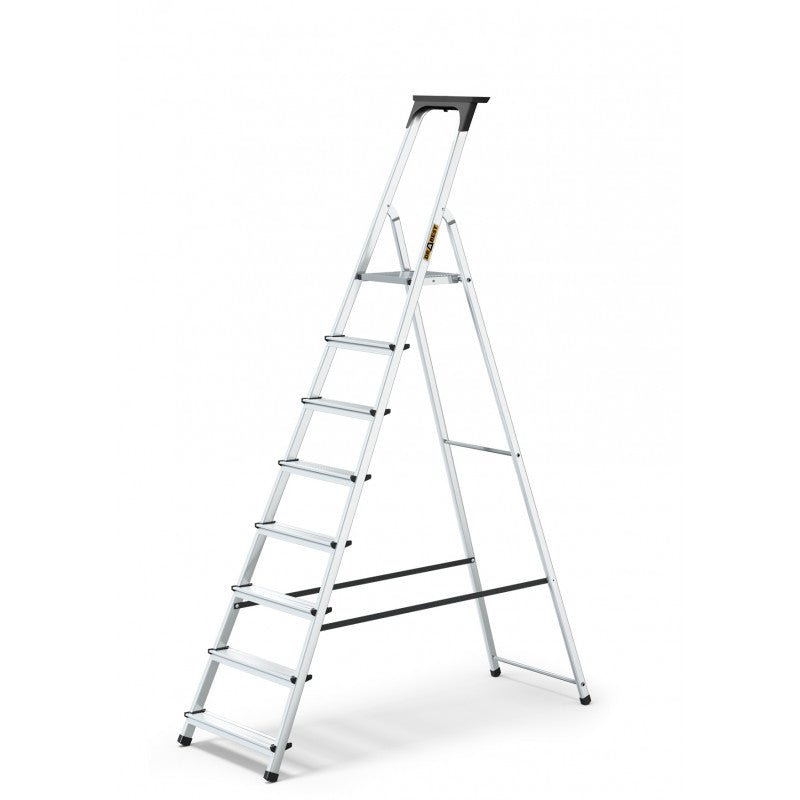 Drabest Aluminium Household Ladder 125kg With Tool Shelf - Trusted Building Supplies