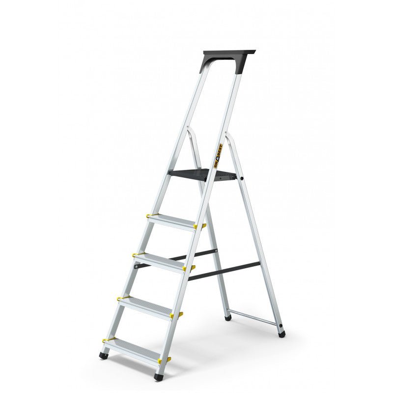 Drabest Aluminium Professional Ladder 150kg With Tool Shelf - Trusted Building Supplies