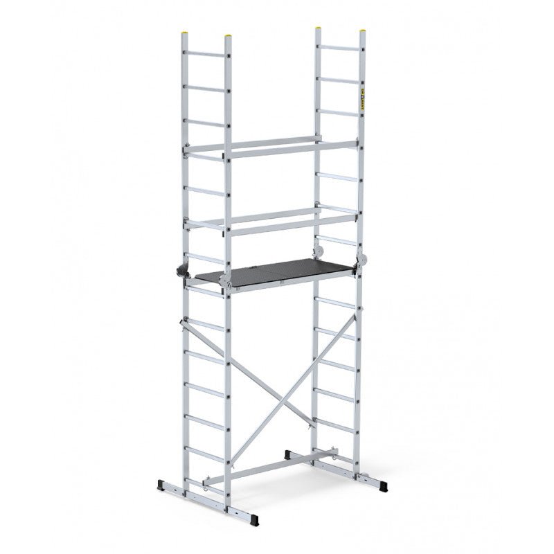 Drabest Hector Home Aluminium Rolling Scaffolding Ladder Platform - Trusted Building Supplies