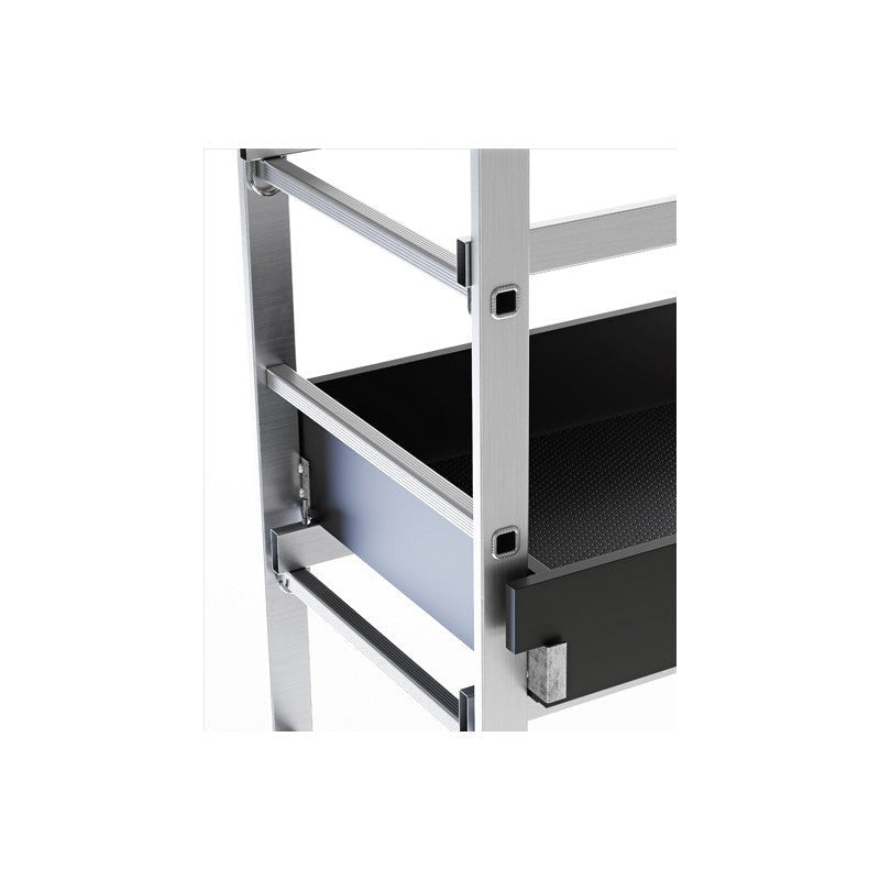 Drabest Hector Pro Aluminium Rolling Scaffolding Ladder Platform - Trusted Building Supplies