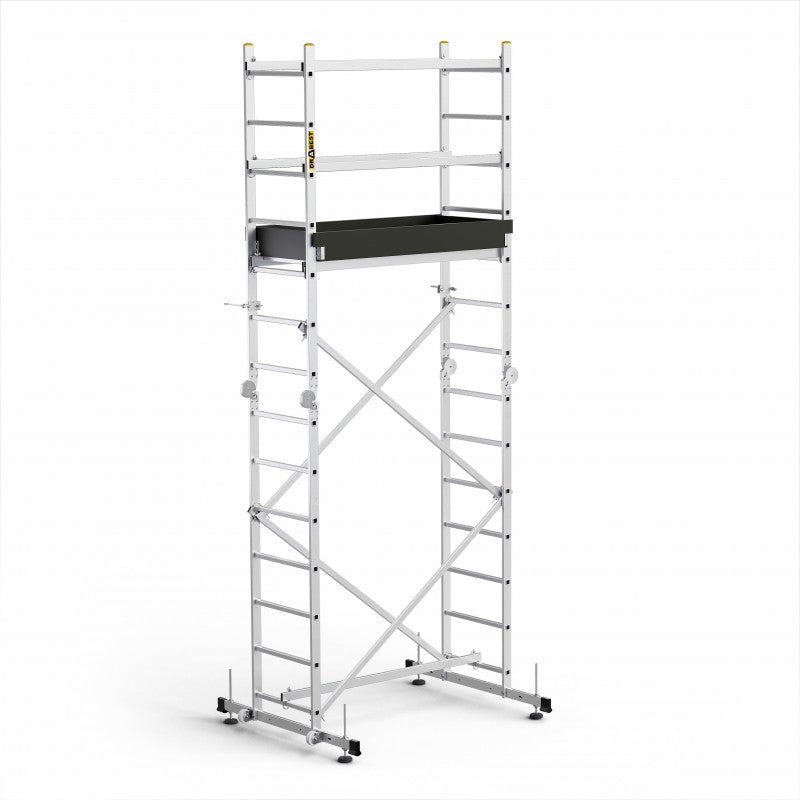 Drabest Hector Pro Aluminium Rolling Scaffolding Ladder Platform - Trusted Building Supplies