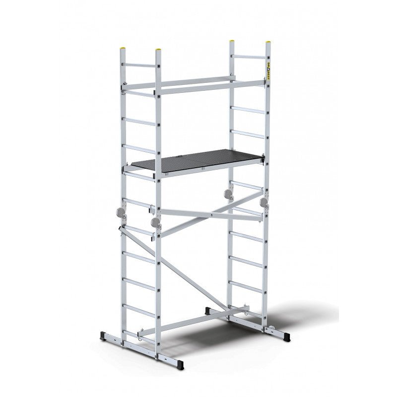 Drabest Ikar Aluminium Rolling Scaffolding Multi - Purpose Ladder Platform - Trusted Building Supplies