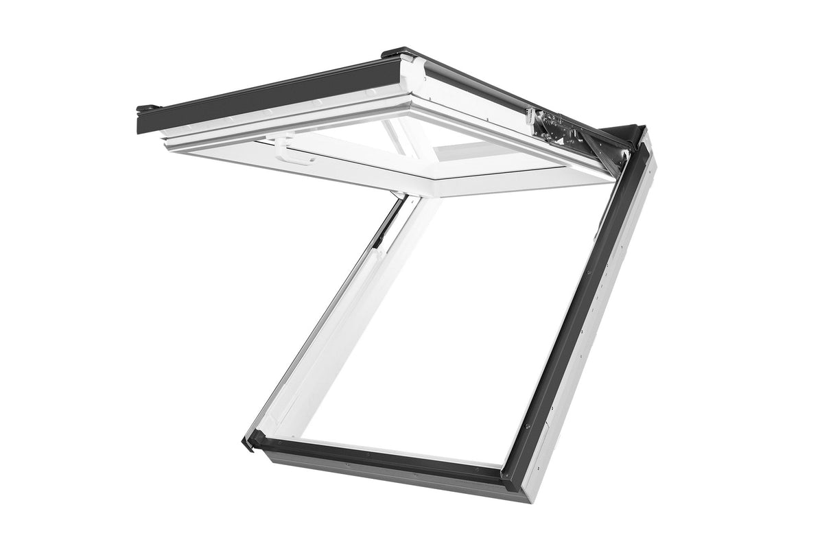 FAKRO PPP - V P2 White PVC Double Glazed Dual Top Hung Roof Window - Trusted Building Supplies