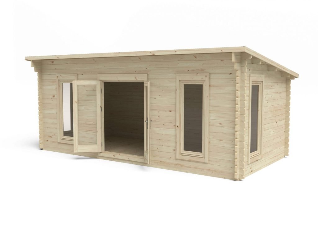 Forest Garden Arley Pent Roof Cabin with Double Glazing - 6m x 3m - Trusted Building Supplies