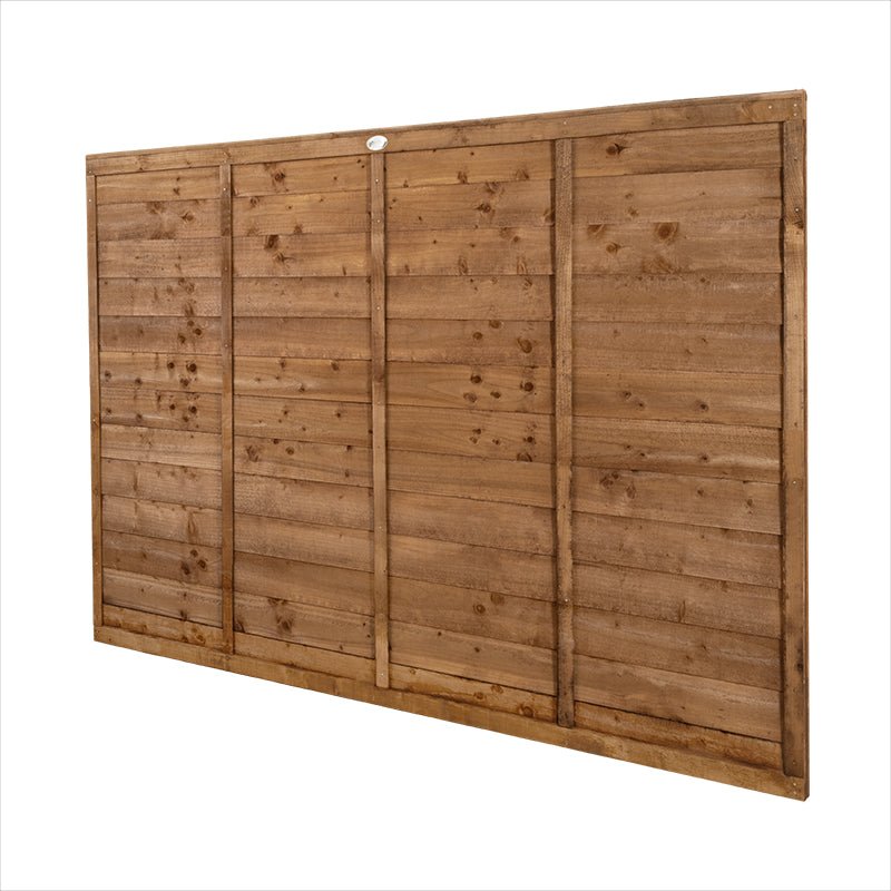 Forest Garden Brown Pressure Treated Superlap Fence Panel - Trusted Building Supplies
