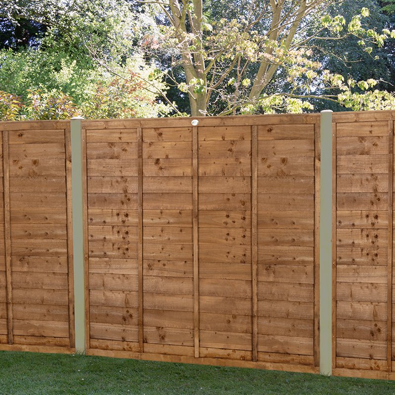 Forest Garden Brown Pressure Treated Superlap Fence Panel - Trusted Building Supplies