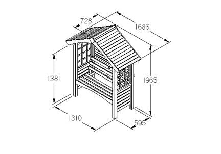 Forest Garden Cadiz Arbour - Trusted Building Supplies