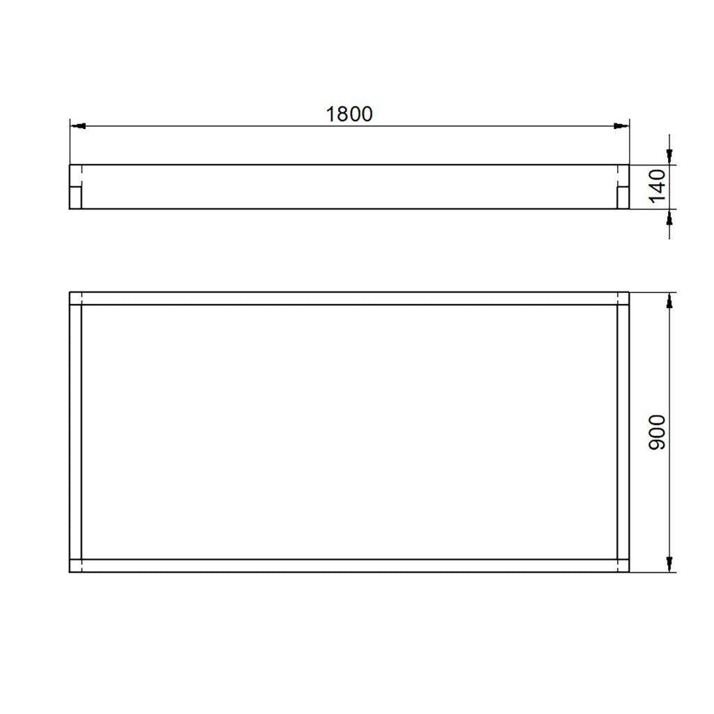 Forest Garden Caledonian Long Raised Bed - Trusted Building Supplies
